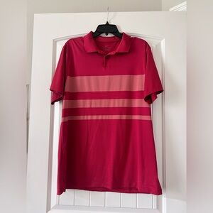 Nike Dry Men's Size Large Dri-Fit Golf Polo Shirt‎ Red Standard Fit CI7903 609